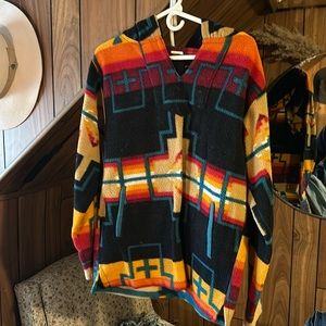 Hooded Native American fleece